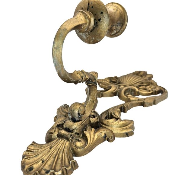 Vintage Syroco Wall Candle Holder Sconce Set of 2 Goldtone Homco 4036 USA - Picture 16 of 16